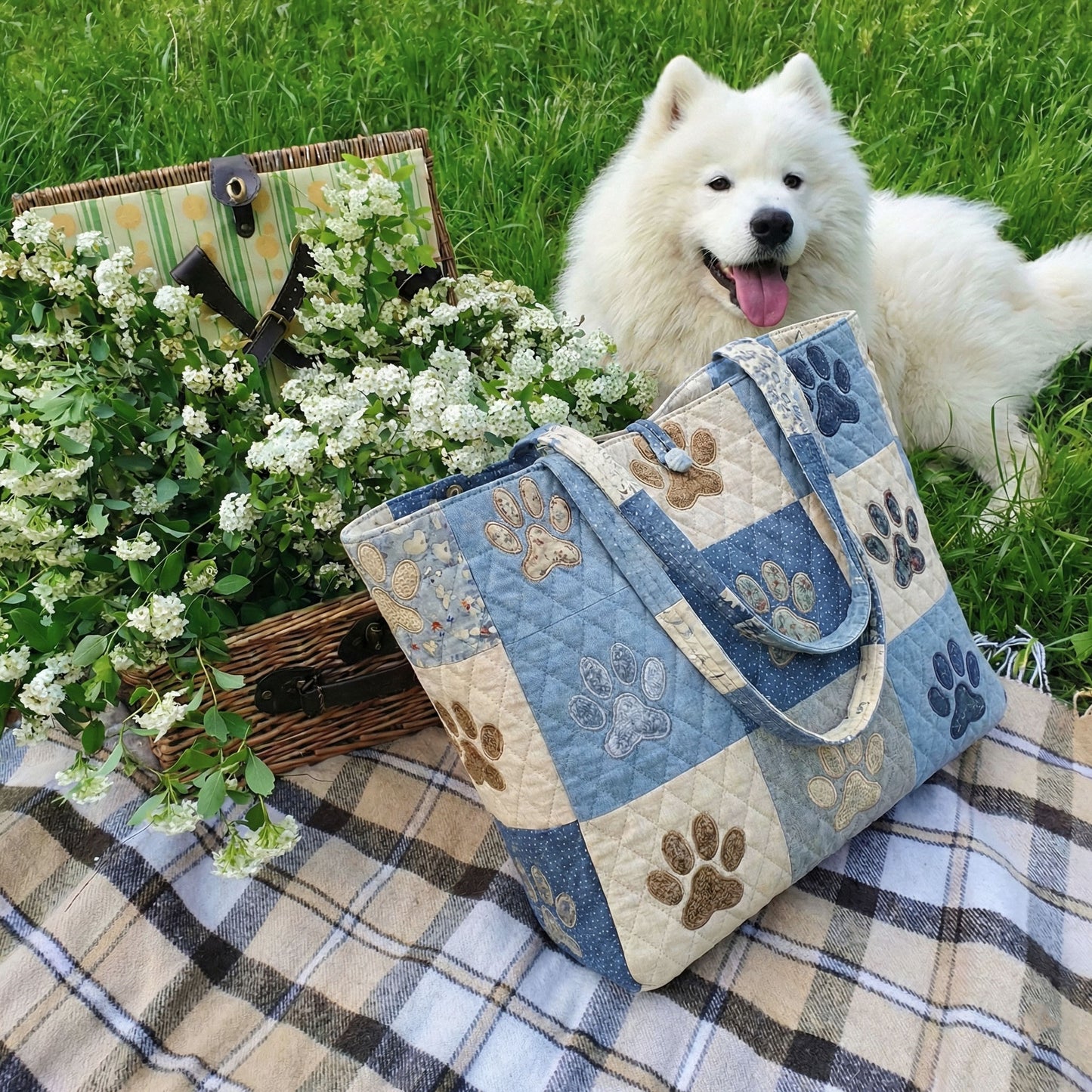 Cozy Paws Quilted Classic Tote Bag SN0NT002