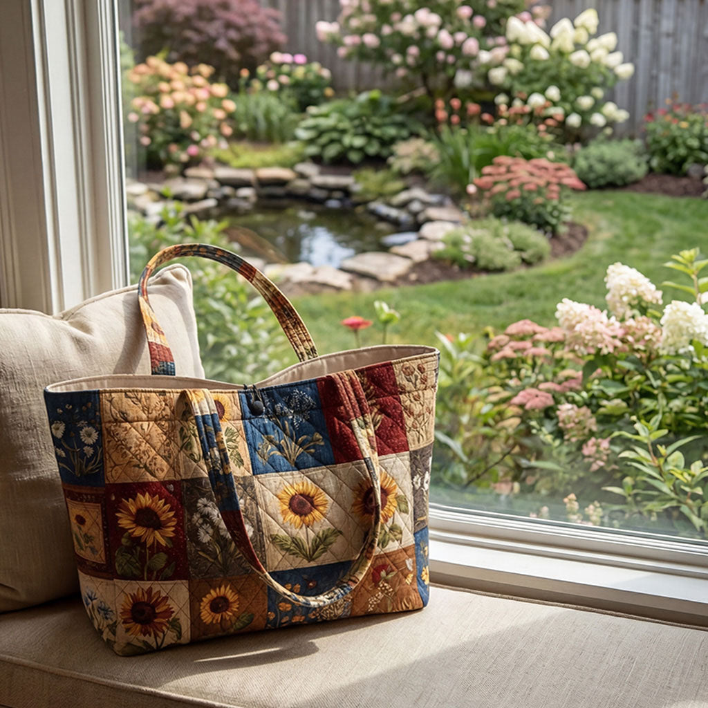 Garden Mosaic Quilted Classic Tote Bag SN0DK001