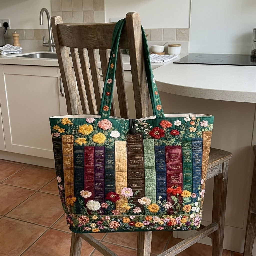 Vintage Reads Quilted Classic Tote Bag SN0DK050