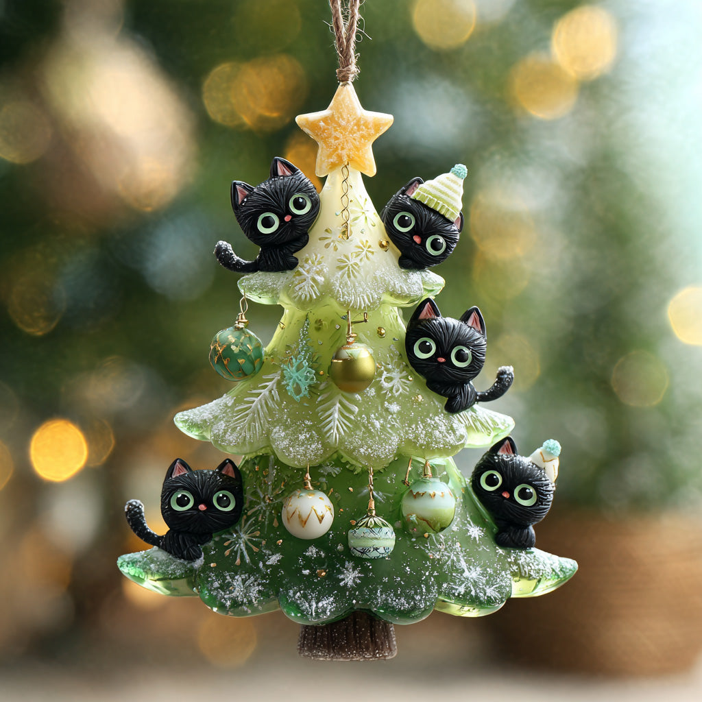 Meowy Tree Mica Ornament NCU0DH034
