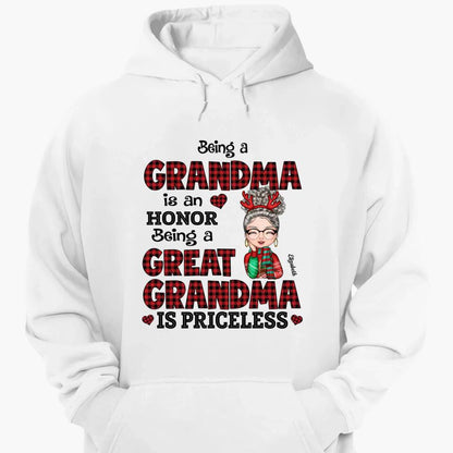 Personalized Hoodie - Gift For Grandma - Great Grandma Christmas ARND005