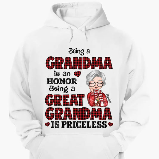 Personalized Hoodie - Gift For Grandma - Great Grandma Christmas ARND005