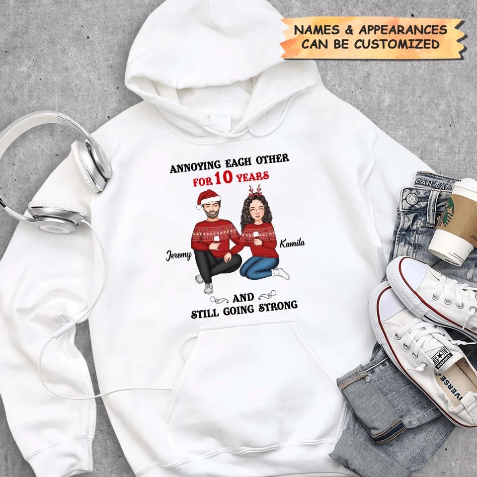 Personalized Hoodie - Gift For Couple - Annoying Each Other ARND005