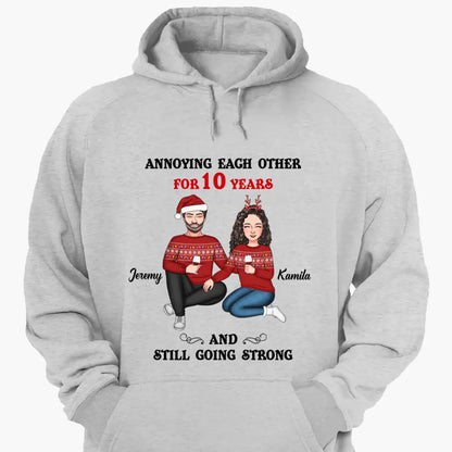 Personalized Hoodie - Gift For Couple - Annoying Each Other ARND005