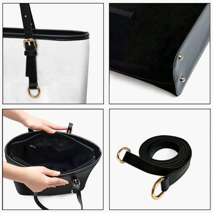 Personalized Leather Bucket Bag - Mother's Day, Christmas Gift For Grandma, Mom - Christmas Snowman Nana Sweetheart Kids