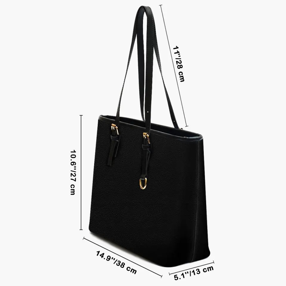 Personalized Leather Bucket Bag - Mother's Day, Christmas Gift For Grandma, Mom - Christmas Snowman Nana Sweetheart Kids