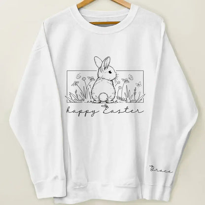 Happy Easter - Personalized Custom Sweatshirt - Easter Gift For Mom, Grandma, Family Members