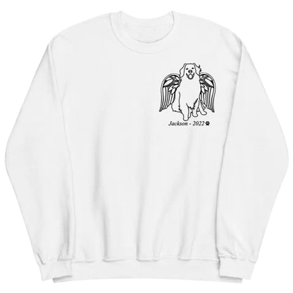 The Moment Your Heart Stopped - Personalized Custom Embroidered Sweatshirt - Gift For Dog Owner, Dog Lover AGCPD078
