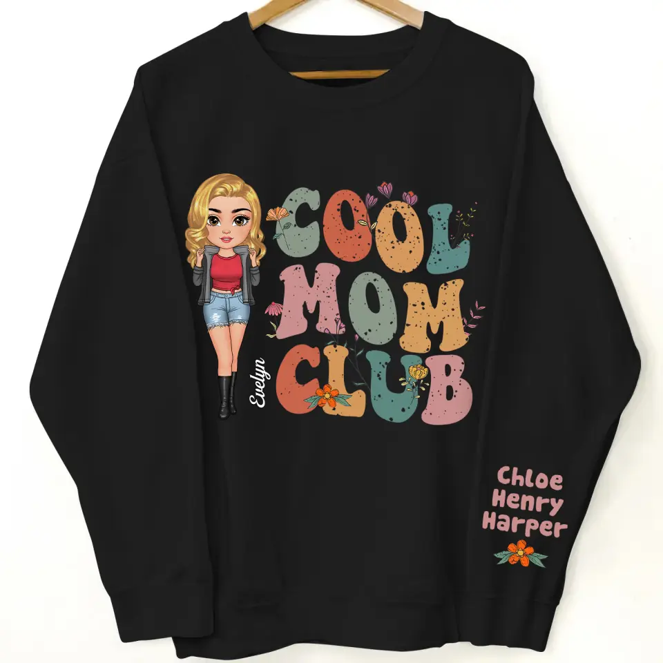 Cool Mom Club - Personalized Custom Sweatshirt - Mother's Day, Gift For Mom, Family Members