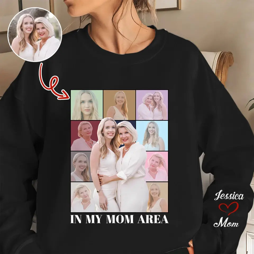 In My Mom Era - Personalized Custom Sweatshirt - Gift For Mom, Family Members