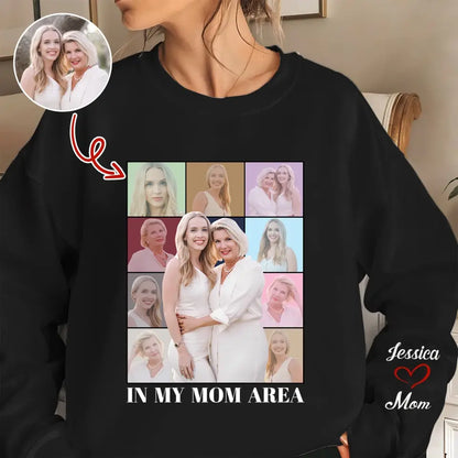 In My Mom Era - Personalized Custom Sweatshirt - Gift For Mom, Family Members