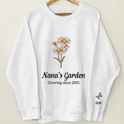 Grandma's Garden - Personalized Custom Sweatshirt - Mother's Day Gift For Grandma, Family Members