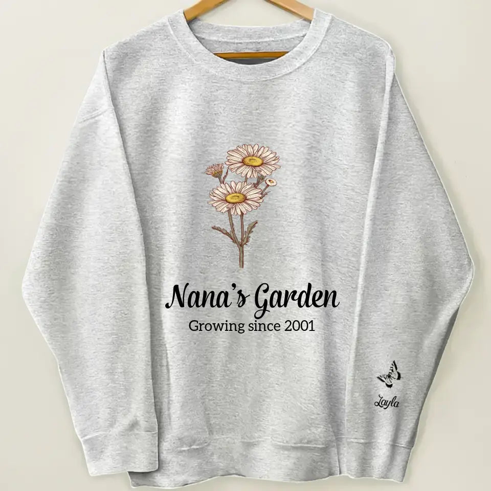 Grandma's Garden - Personalized Custom Sweatshirt - Mother's Day Gift For Grandma, Family Members
