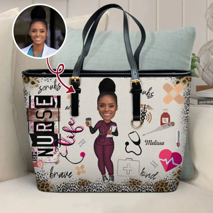 mk1_20240315_LEATHER BUCKET BAG_NURSE_NURSE LIFE SCRUB_ARND0014_ADSG055