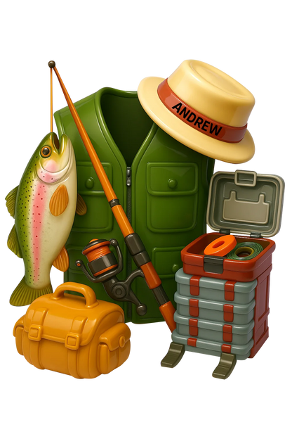 Angler's Mini Kit - Personalized Custom Mica Ornament - Christmas Gift For Fishing Lovers AGP0QQ041