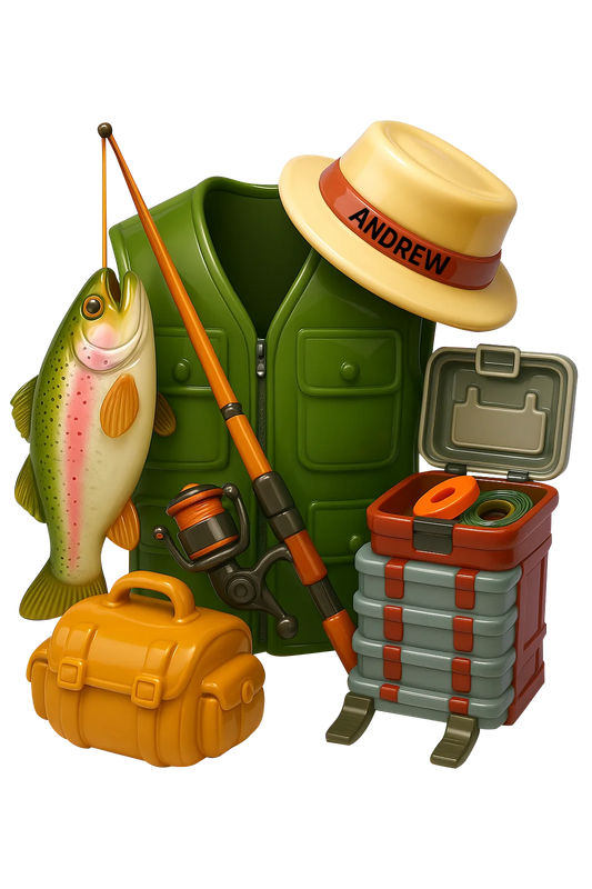 Angler's Mini Kit - Personalized Custom Mica Ornament - Christmas Gift For Fishing Lovers AGP0QQ041