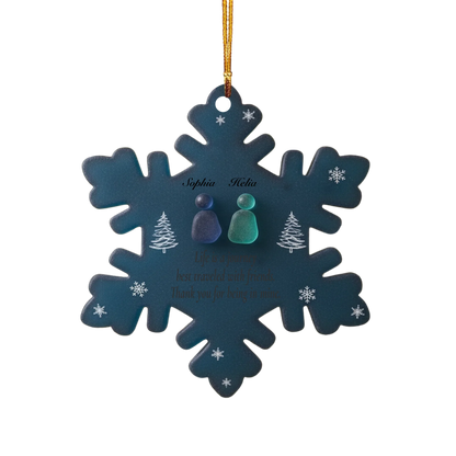 Forever Friends - Customized Mica Ornament - Christmas Gift For Besties, Best Friend