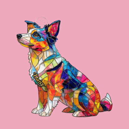Radiant Love - Mica Ornament - Christmas Gift For Dog Parents