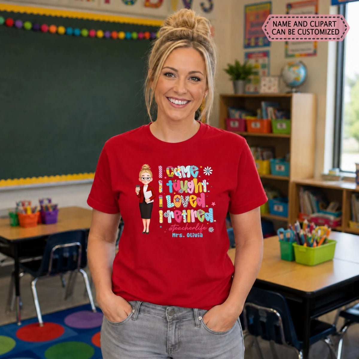 20260629_2D Adult Tshirt_I came I taught I loved I retired_ARND155 3