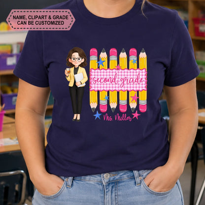 20260702_2D Adult Tshirt_Back To School_Custom Grade Pencil_ARND157_ADSG070 3