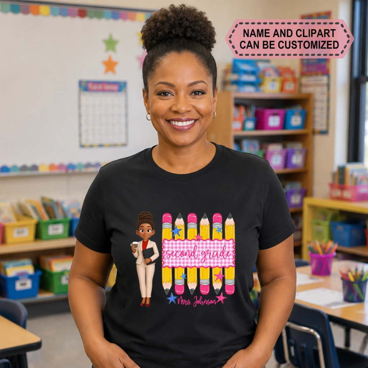 20260702_2D Adult Tshirt_Back To School_Custom Grade Pencil_ARND157_ADSG070 2