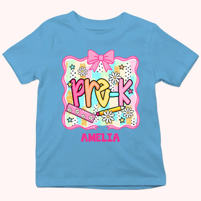 Ribbon - Personalized Youth Shirts - Back To School Gift For Kids
