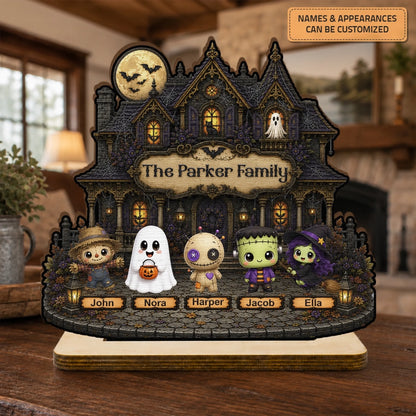 MOCKUP 1_20260715_Wooden Plaque_Halloween_The Parker Family_ARND157_ADSG055