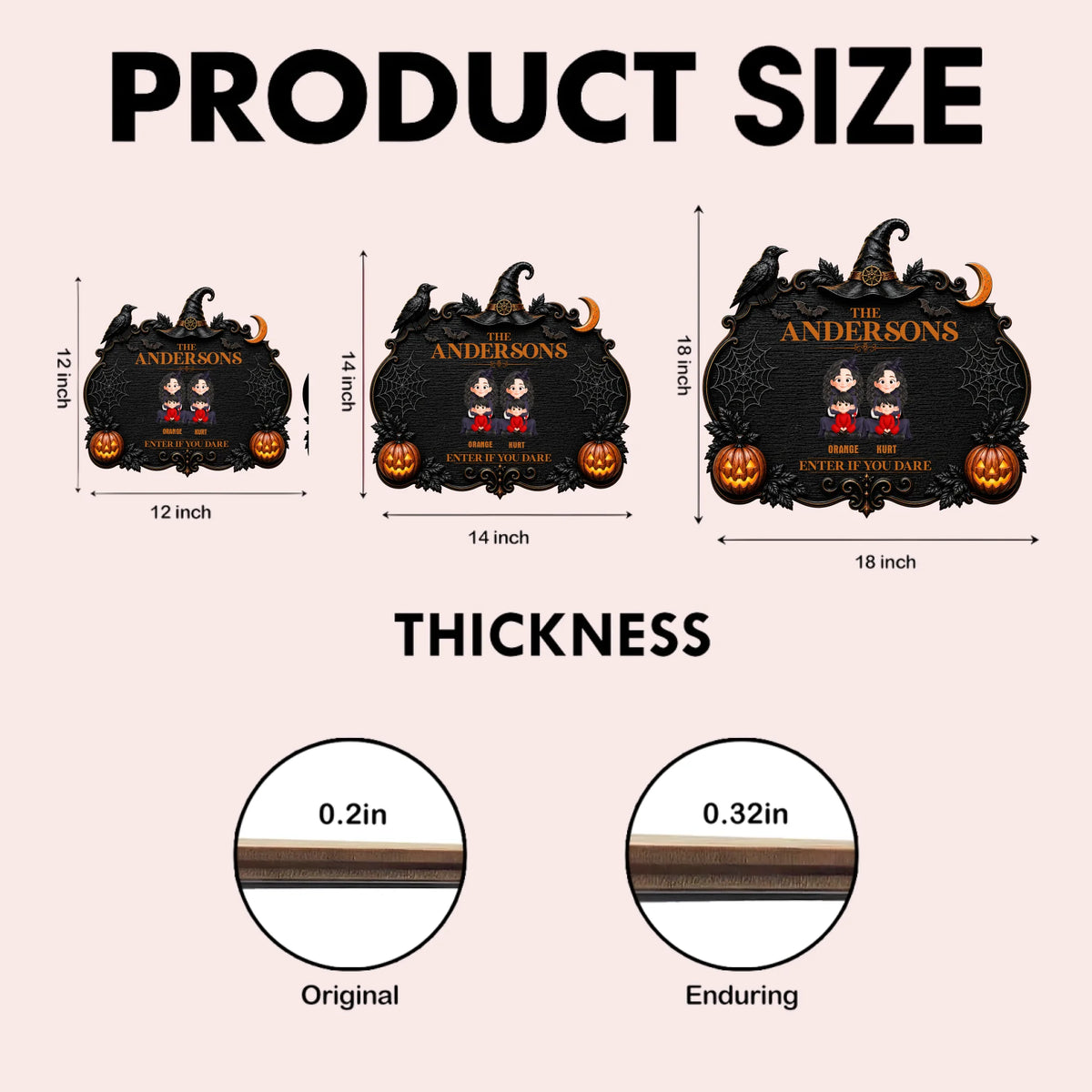 product size