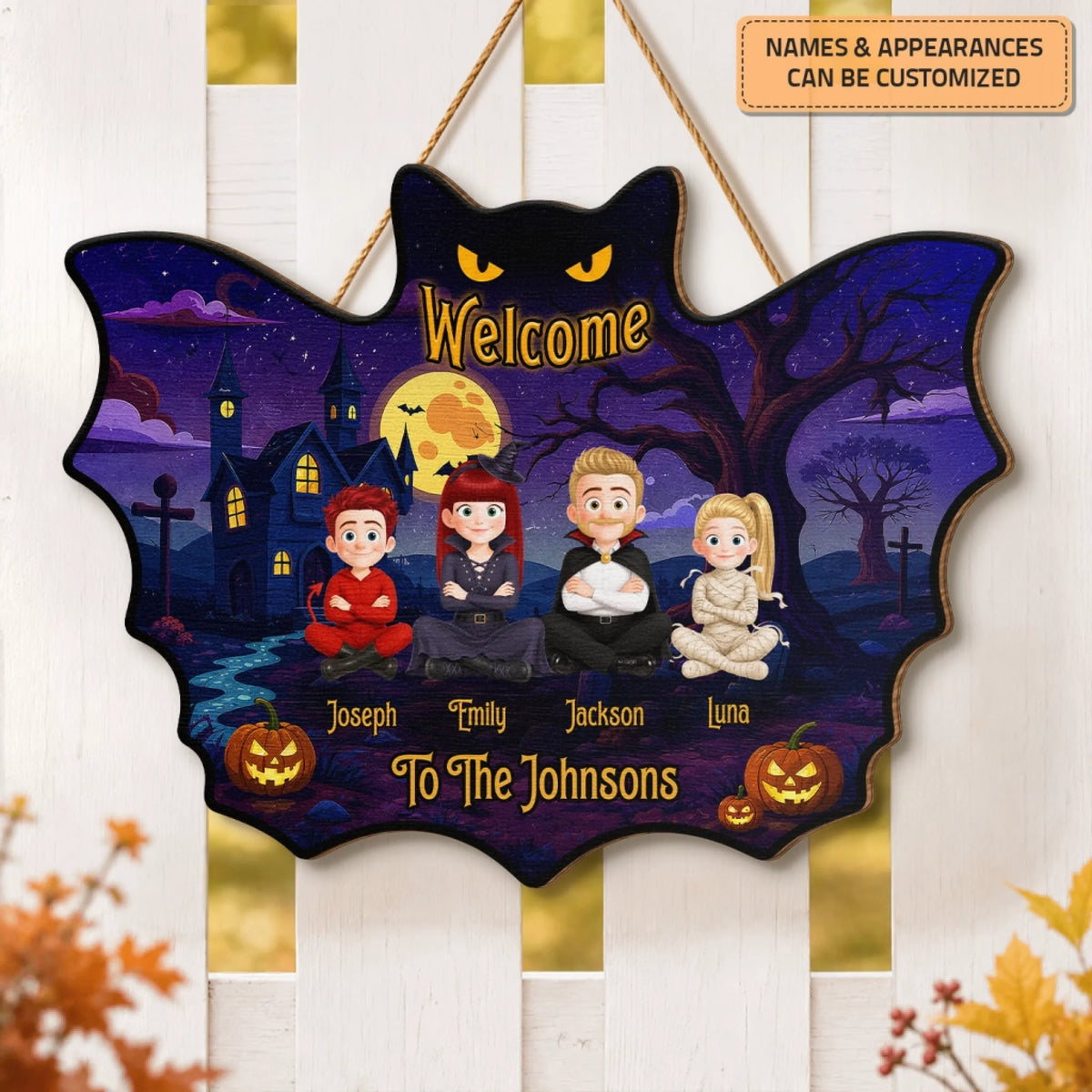 20260718_Wood Plaque & Doorsign_Halloween_Bat Shape_ARND157_ADSG035 5