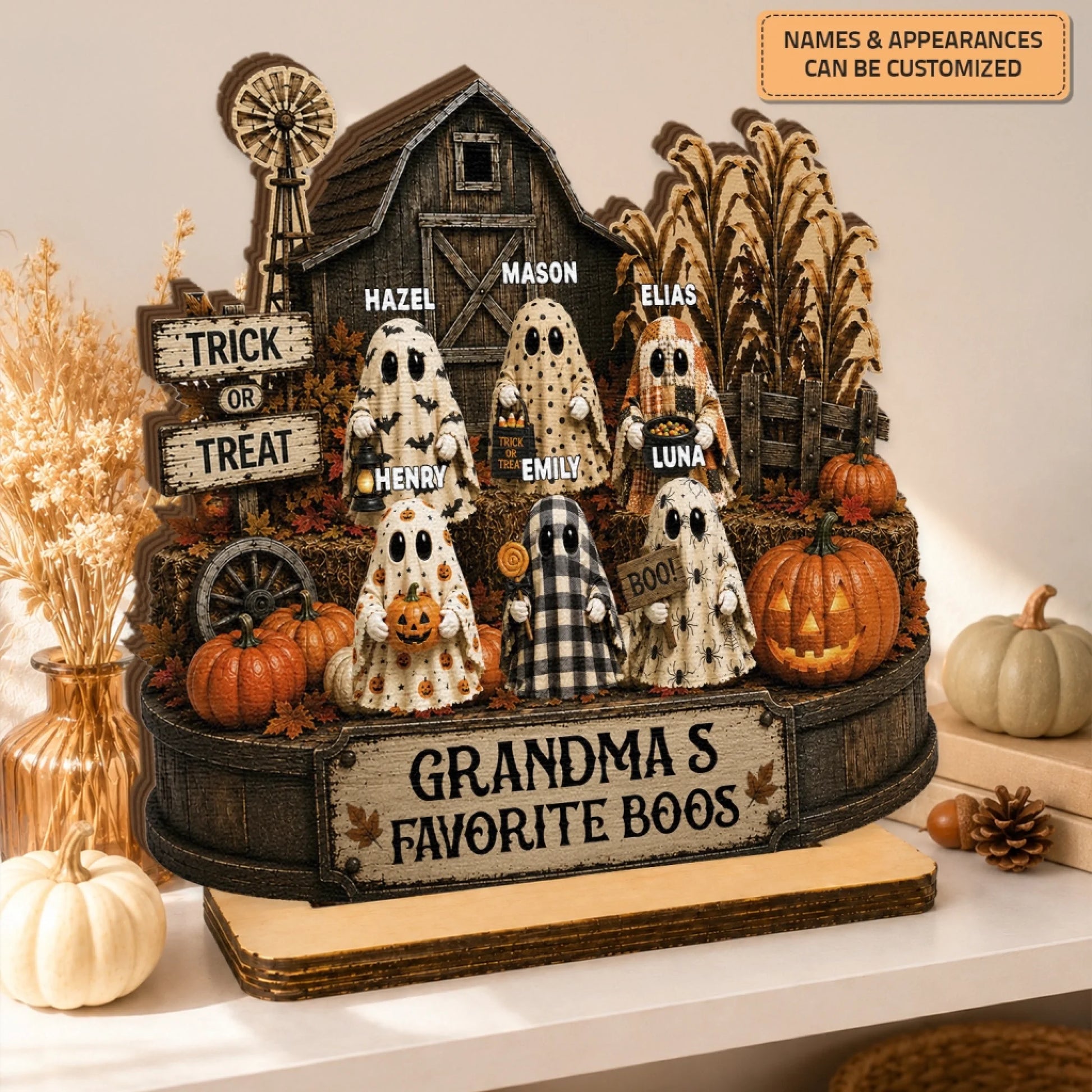 MOCKUP 3_20260721_Wooden Plaque_Halloween_Grandma's Favorite Boos_ARND157_ADSG055