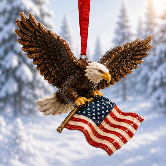 American Bald Eagle Mica Ornament NCU0HT083