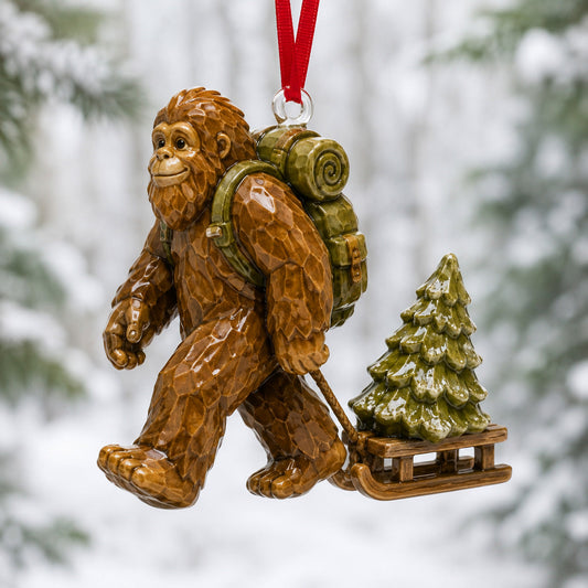Big Foot Hiking Mica Ornament NCU0HT073