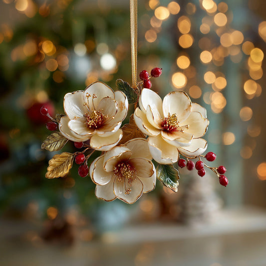 Bloom Of Purity Mica Ornament NCU0DH117
