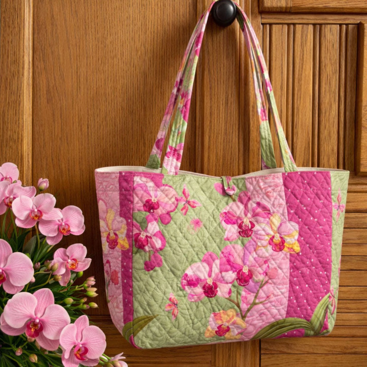 Blush Orchid Harmony Quilted Classic Tote Bag SN0PT012