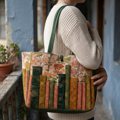 Book Bloom Quilted Classic Tote Bag SN0DK046