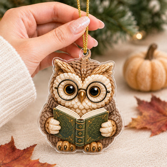 Bookist Owl Mica Ornament NCU0TH01