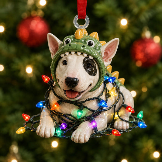 Bull Terrier Dinosaur Mica Ornament NCU0HT094