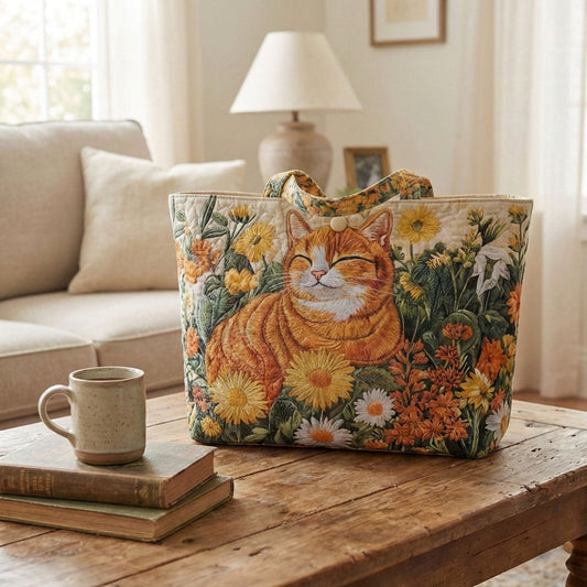 Cat Charm Quilted Classic Tote Bag SN0DK021