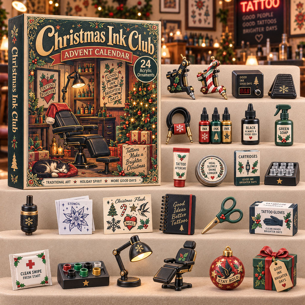 CHRISTMAS KICKOFF 40% OFF - Christmas Ink Club Advent Calendar 2026 - 24-Day Festive Countdown, Acrylic Charms Blind Box - Gift For Family, Friends AC0TH308