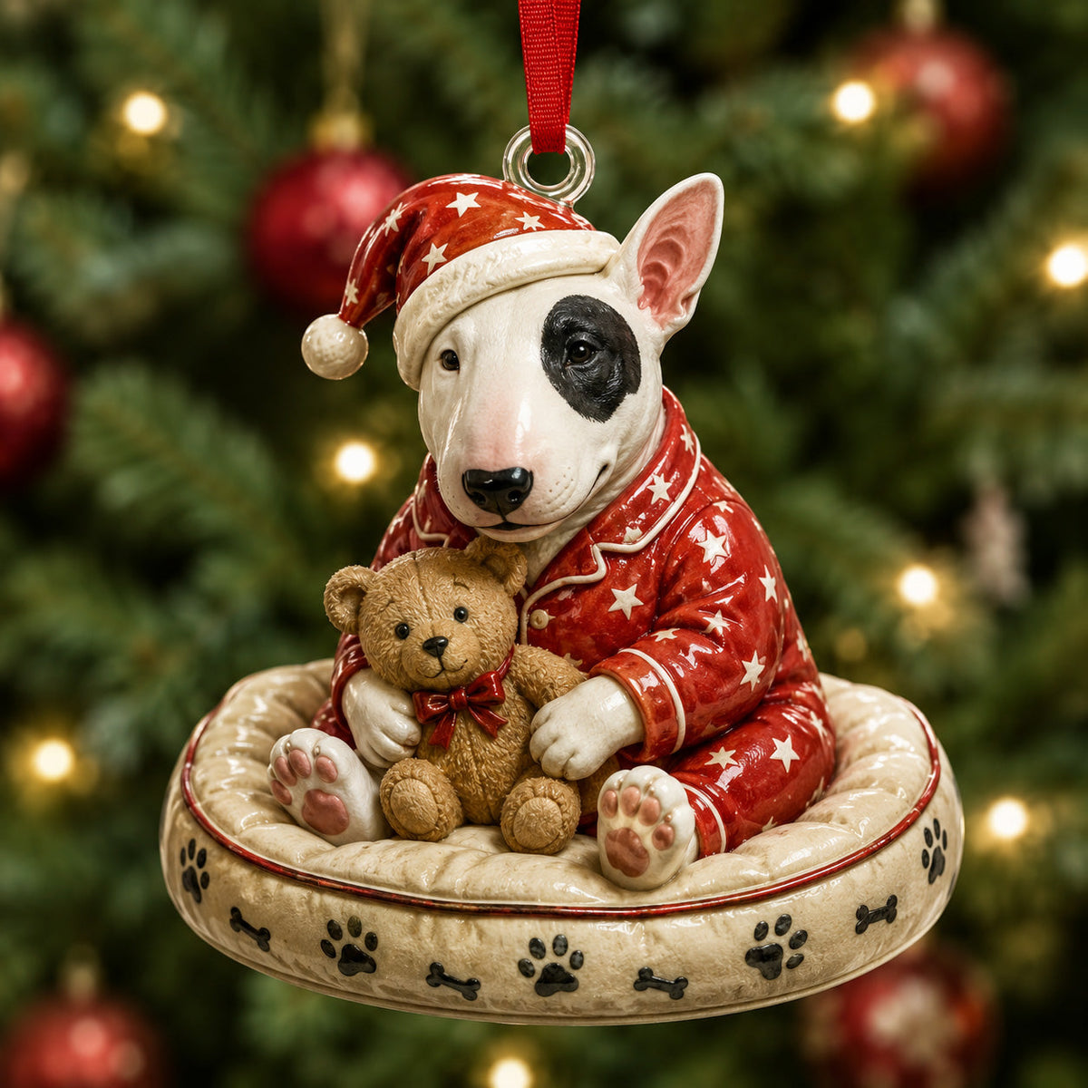 Cozy Bull Terrier Mica Ornament NCU0HT090
