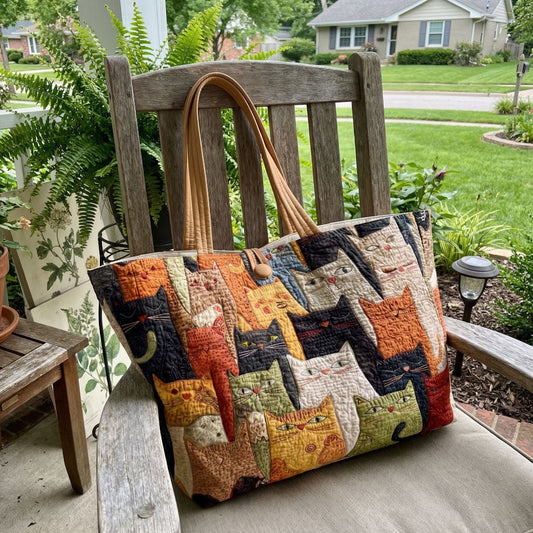 Curious Cat Collective Quilted Classic Tote Bag SN0PT031