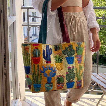Desert Garden Quilted Classic Tote Bag SN0NT035