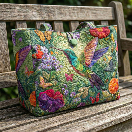 Floral Whisper Quilted Classic Tote Bag SN0NT015