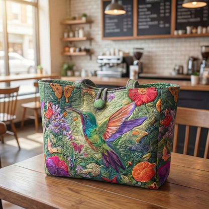 Floral Whisper Quilted Classic Tote Bag SN0NT015