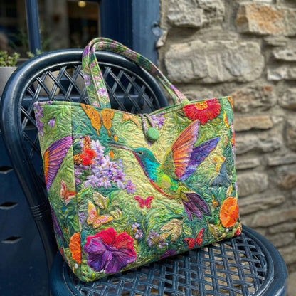 Floral Whisper Quilted Classic Tote Bag SN0NT015