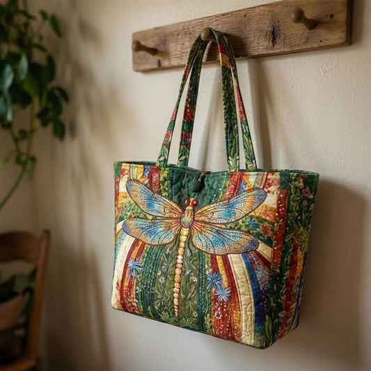Floral Wings Quilted Classic Tote Bag SN0DK020