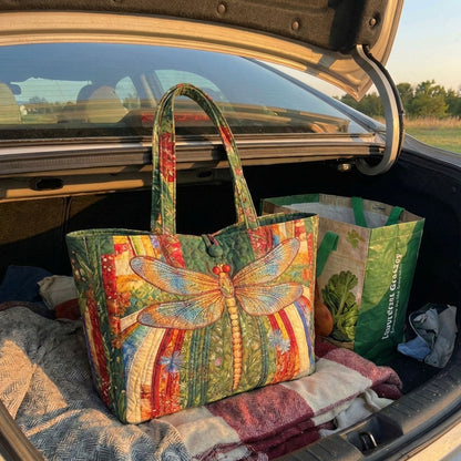 Floral Wings Quilted Classic Tote Bag SN0DK020
