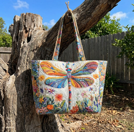 Flutter Stitch Quilted Classic Tote Bag SN0DK017
