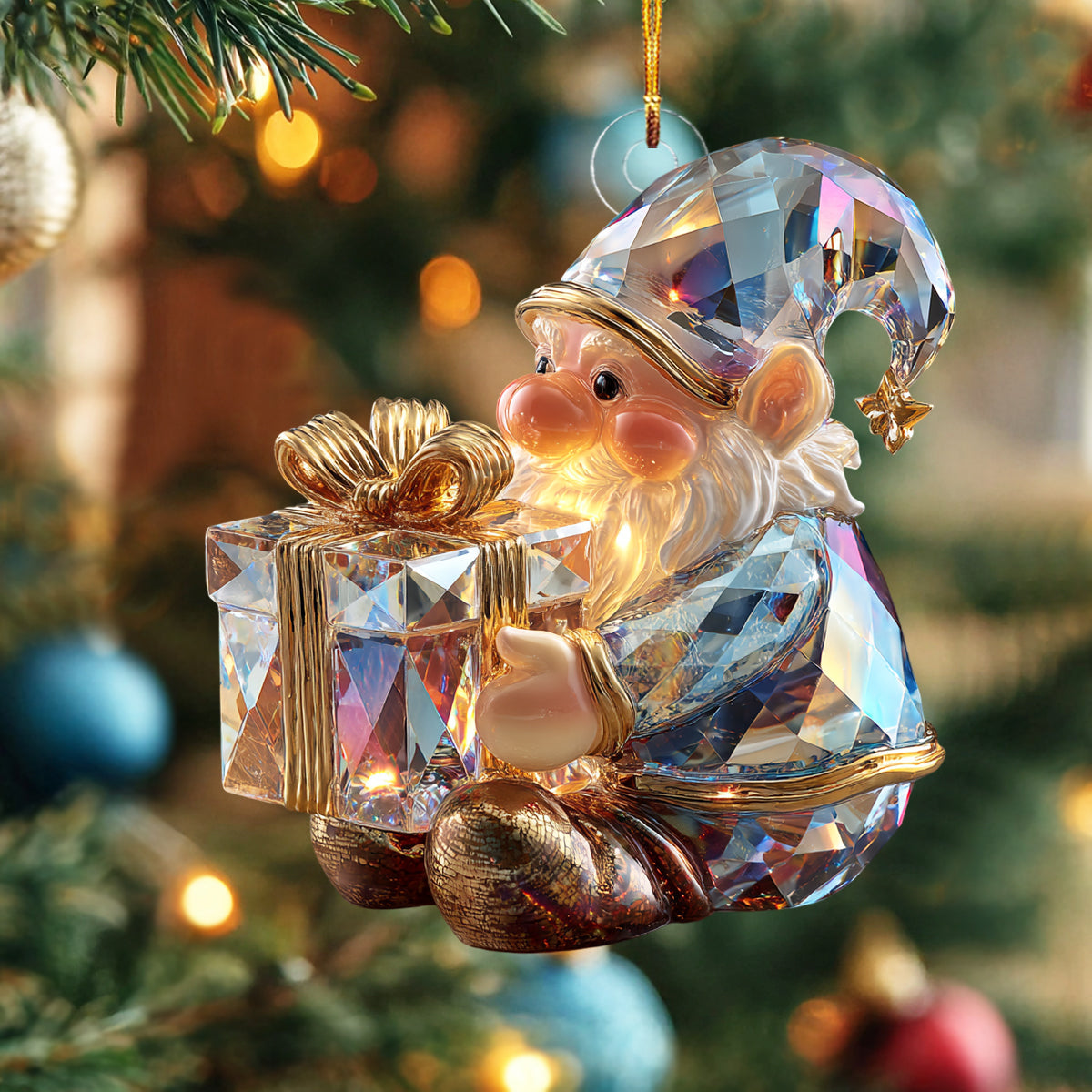 Frosted Elegance Mica Ornament NCU0NL195