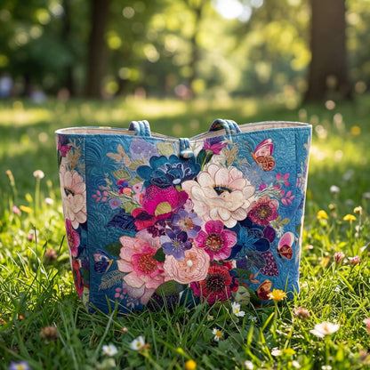 Garden Bloom Quilted Classic Tote Bag SN0NT023